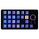 TAI-HAO｜タイハオ 〔キーキャップ〕US配列用 23キー Rubberized Gaming Keycap Mark II Dark Purple Blue Camo th-rubber-keycaps-dark-purple-blue-camo-23