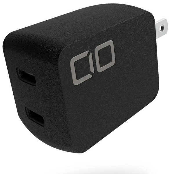 CIO｜シーアイオー NovaPort DUO 45W GaN充電器 USB-C×2ポート ブラック CIO-G45W2C-BK 2ポート /USB Power Delivery対応 /GaN(窒化ガリウム) 採用