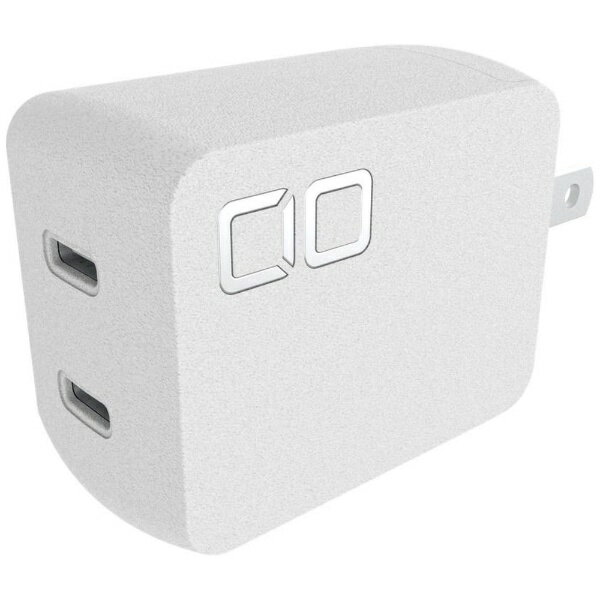 CIO｜シーアイオー NovaPort DUO 65W GaN急速充電器 USB-C×2ポート ホワイト CIO-G65W2C-WH 2ポート /USB Power Delivery対応 /GaN(窒化ガリウム) 採用