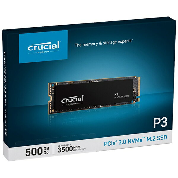 CRUCIAL｜クルーシャル CT500P3SSD8JP 内蔵SSD PCI-Express接続 P3 500GB /M.2