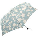 ビコーズ｜because 折りたたみ傘 UMBRELLAS MINI Monocolor Flower Mini ジッパーポーチ モノカラーフラワー ミニ(ターコイズ) BE-01048