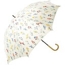 ビコーズ｜because 長傘 PARASOLS LONG Botanical Pattern PUボタニカルパターン(ホワイト) BE-91237