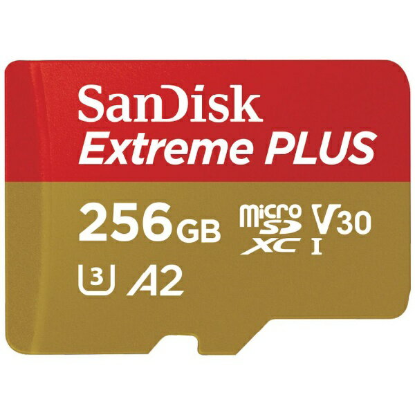 【まとめ買いで最大10 OFFクーポン(5/31まで)】 サンディスク｜SanDisk SanDisk Extreme PLUS microSDXC UHS-Iカード 256GB SDSQXBD-256G-JB3MD Class10 /256GB