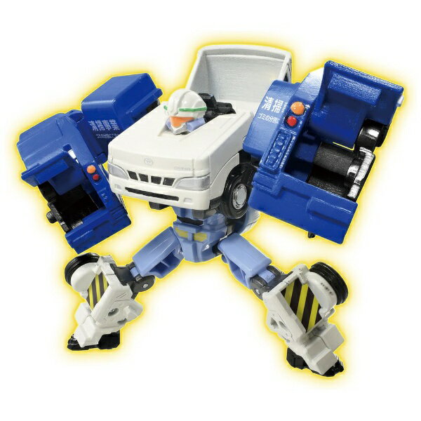 タカラトミー｜TAKARA TOMY トミカヒーローズ トミカ ジョブレイバー JB07 クリーンブレイバー トヨタ ダイナ 清掃車のサムネイル