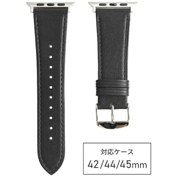 バンビ｜BAMBI Apple Watch（アップルウォッチ）対応バンド 本革 スタンダードレザー 【対応ケースサイズ：49/46/45/44/42mm】 ブラック RWC028AW