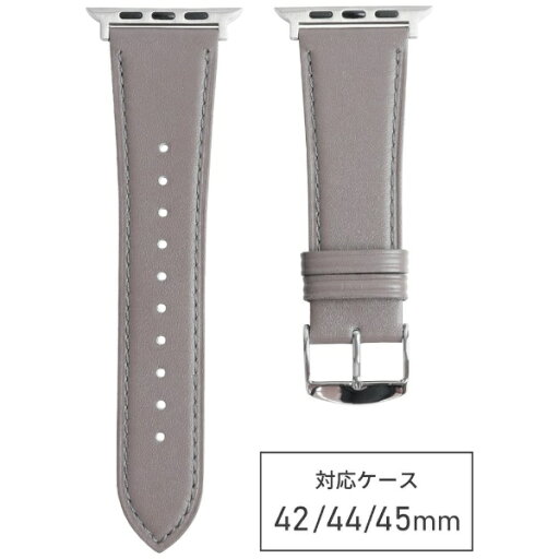 バンビ|BAMBI Apple Watch(アップルウォッチ)対応バンド 本革 スタンダードレザー 【対応ケースサイズ:49/46/45/44/42mm】 グレー RWC028GW バンビ|BAMBI Apple Watch(アップルウォッチ)対応バンド 本革 スタンダードレザー 【対応ケースサイズ:49/46/45/44/42mm】 グレー RWC028GW