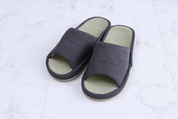 イケヒコ｜IKEHIKO ルームシューズ リンド コンフォートタイプい草 Mサイズ グレー