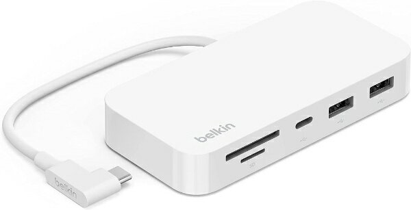 BELKIN｜ベルキン ［USB-C オス→メス カードスロットx2 / LAN / USB-Ax2 / USB-C］ドッキングステーシ..