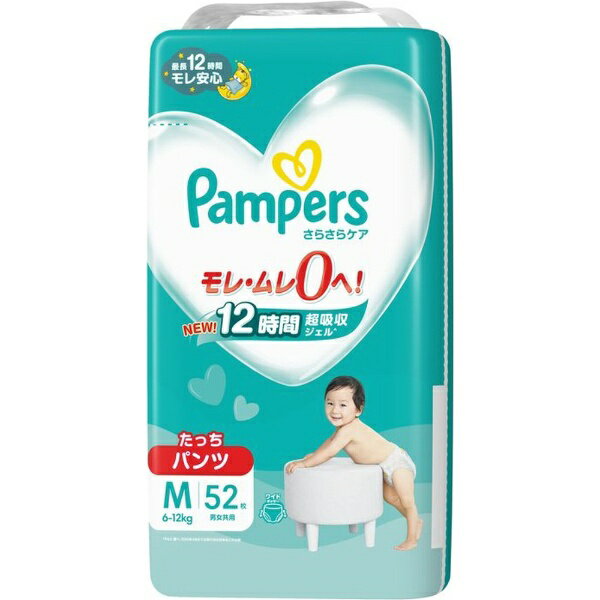 P&G｜ピーアンドジー パンパース おむつ さらさらパンツスーパ-ジャンボMたっち52枚 6-12kg 