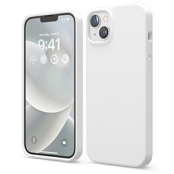 ELAGO｜エラゴ iPhone 14 Plus 6.7インチ ケースelago SILICONE CASE for iPhone （2022） 6.7inch 2Lens （White） EL-INBCSSCS3-WH