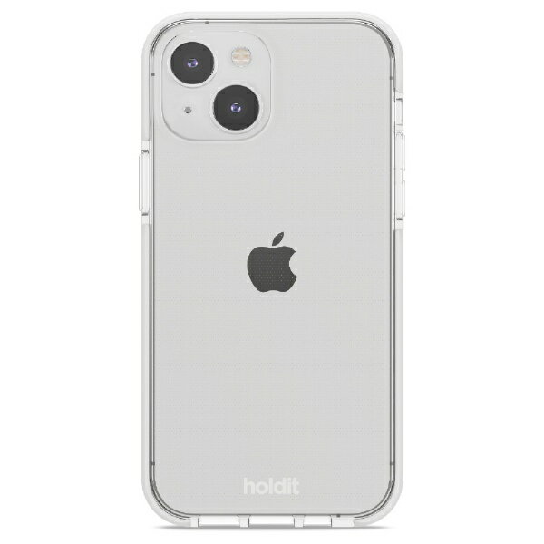 ホールディット スマホケース レディース HOLDIT｜ホールディット iPhone 14 6.1inch 2眼 耐衝撃クリアケース　White HOLDIT ホワイト 15552