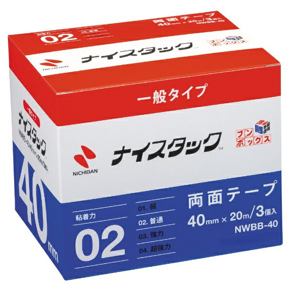 �j�`�o���bNICHIBAN �i�C�X�^�b�N ��ʃ^�C�v ���ʃe�[�v 3���� [40mm�~20m] NWBB-40