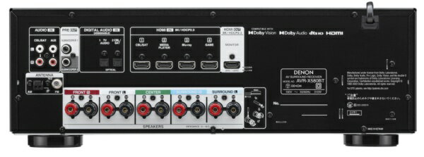 Denon�åǥΥ� 5.2ch AV���饦��ɥ쥷���С� �֥�å� AVRX580BTK [�ϥ��쥾�б� /Bluetooth�б� /�磻��FM�б�]