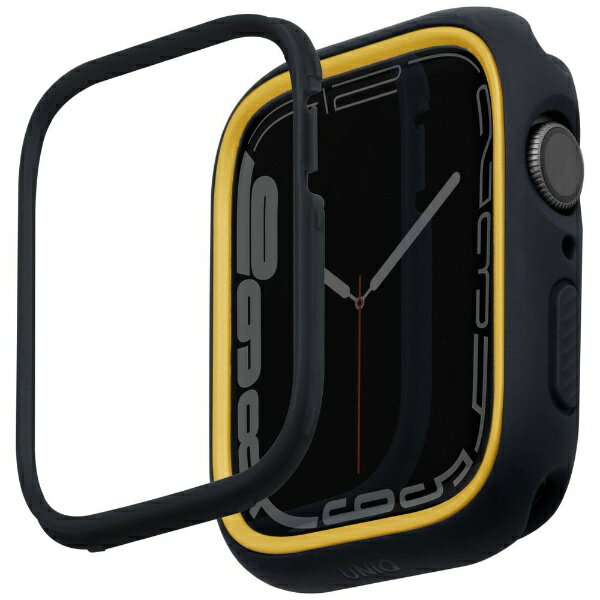 KENZANå󥶥 MODUO Apple Watch CASE WITH INTERCHANGEABLE PC BEZEL 41/40mm - MIDNIGHTBLACK/MUSTARD UNIQʥˡ ֥å UNIQ41MMMDBLKMUS