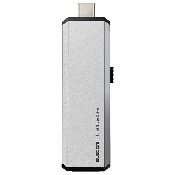 エレコム｜ELECOM ESD-EWA0250GSV 外付けSSD USB-C＋USB-A接続 PS5/PS4、録画対応(Android/iPadOS/Mac/Windows11対応) シルバー [250GB /ポータブル型]