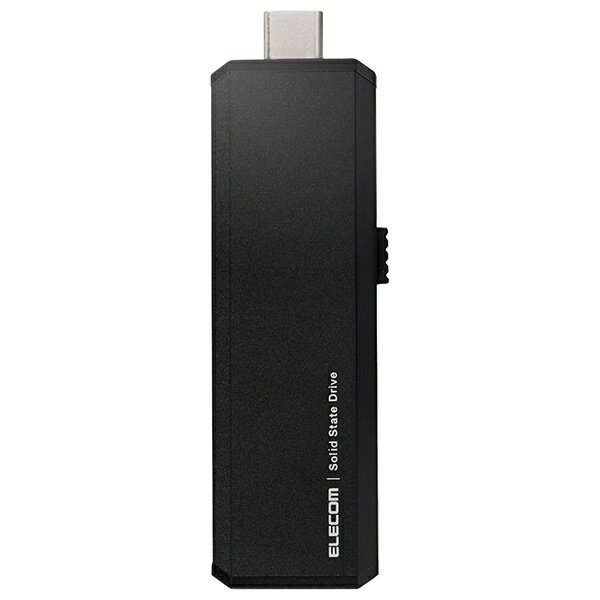 エレコム｜ELECOM ESD-EWA0500GBK 外付けSSD USB-C＋USB-A接続 PS5/PS4 録画対応(Android/iPadOS/Mac/Windows11対応) ブラック 500GB /ポータブル型