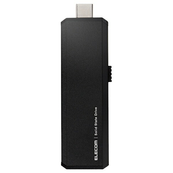 エレコム｜ELECOM ESD-EWA1000GBK 外付けSSD USB-C＋USB-A接続 PS5/PS4、録画対応(Android/iPadOS/Mac/Windows11対応) ブラック [1TB /ポータブル型]