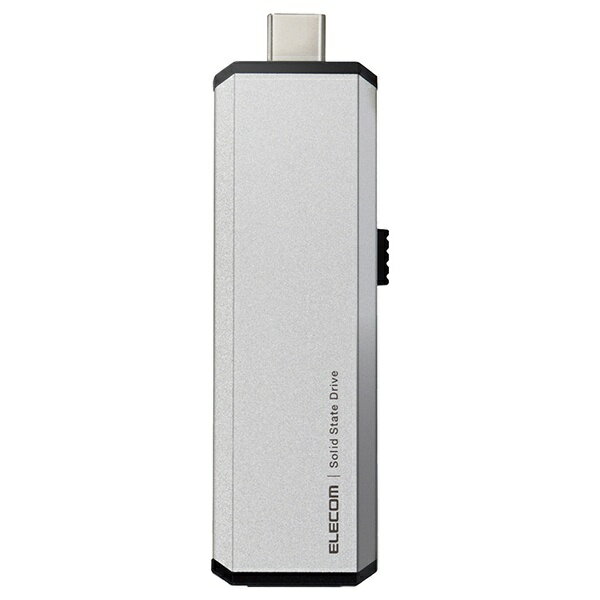 エレコム｜ELECOM ESD-EWA1000GSV 外付けSSD USB-C＋USB-A接続 PS5/PS4、録画対応(Android/iPadOS/Mac/Windows11対応) シルバー [1TB /ポータブル型]