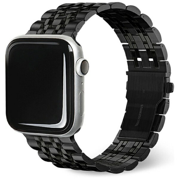 ROA｜ロア SOLID METAL BAND for Apple Watch 49/45/44/42mm ブラック EGD24663AW