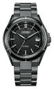 シチズン｜CITIZEN ATTESA（アテッサ） エコ ドライブ電波時計［ソーラー電波時計］ ダイレクトフライト ACT Line Black Titanium Series ブラック CB3035-72E