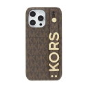 マイケル・コース スマホケース レディース マイケルコース｜MICHAEL KORS MICHAEL KORS - Slim Wrap Case Stand & Ring for iPhone 14 Pro Max 3眼 [ Brown ] MICHAEL KORS マイケル　コース