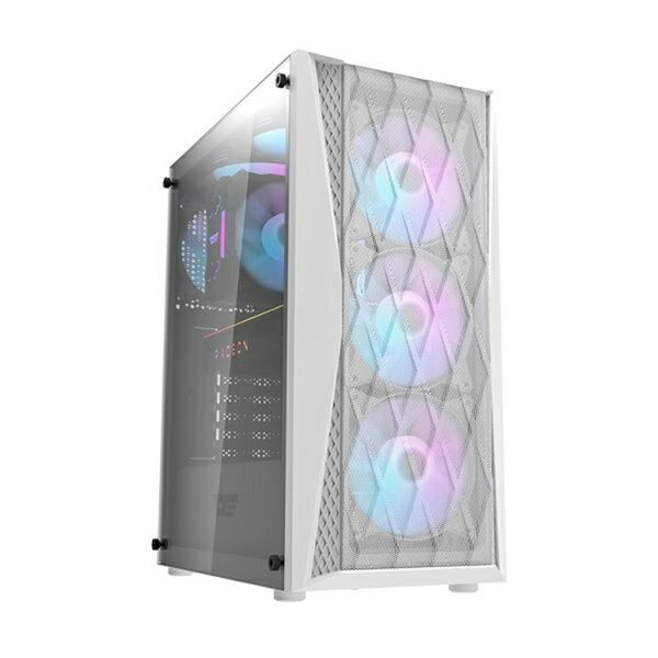 darkFlash｜ダークフラッシュ PCケース ATX /Micro ATX /Mini-ITX DK352 ホワイト DK352/WT/4ARGB