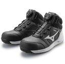 mizuno|ミズノ 27.5cm メンズ 安全靴 オールマイティLSII73M BOA 靴幅:3E相当(ブラック×ホワイト) F1GA2203【JSAA・普通...