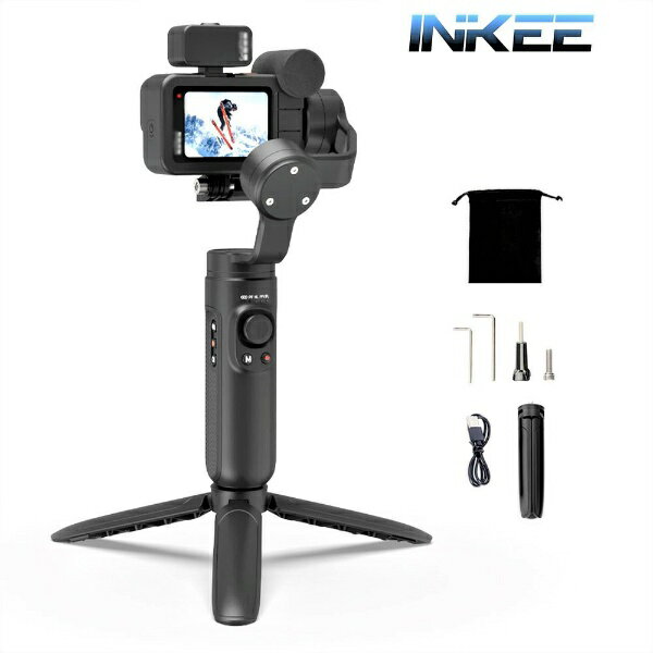 【エントリーで2倍pt(5/20まで)】 INKEE FALCON PLUS GoPro用3軸ジンバル INKEE SK061P