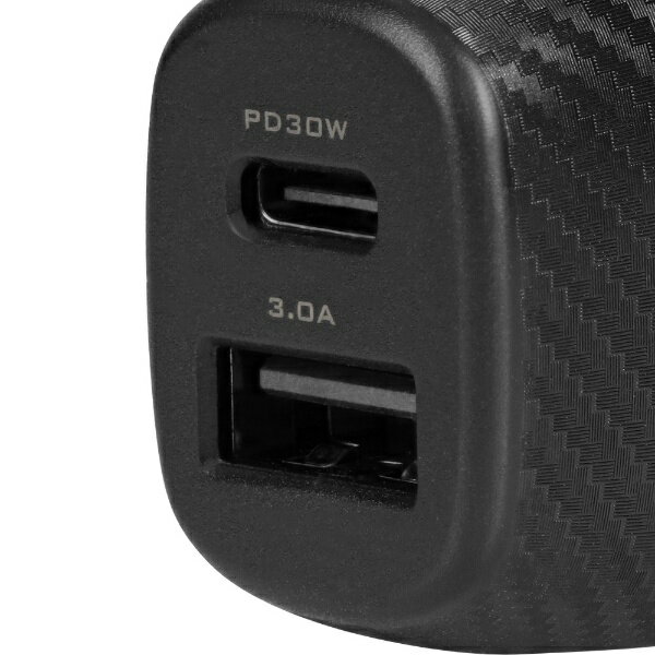 OWLTECH�å�����ƥå� ��׺������48W PD3.0(30W)�б� USB Type-C��1 �� USB Type-A��1 USB�ֺܽ��Ŵ� �֥�å� OWL-CPD30C1A1R-BK [2�ݡ��� /USB Power Delivery�б�]