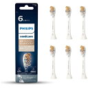 【エントリーで2倍pt(4/21まで)】 フィリップス｜PHILIPS 替えブラシ 大容量 ソニッケアー プレミアムオールインワン ホワイト HX9096/67 6本入