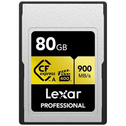 レキサー｜Lexar LCAGOLD080G-RNENJ Lexar Cfexpressカード TypeA 80GB GOLD LCAGOLD080G-RNENJ [80GB]