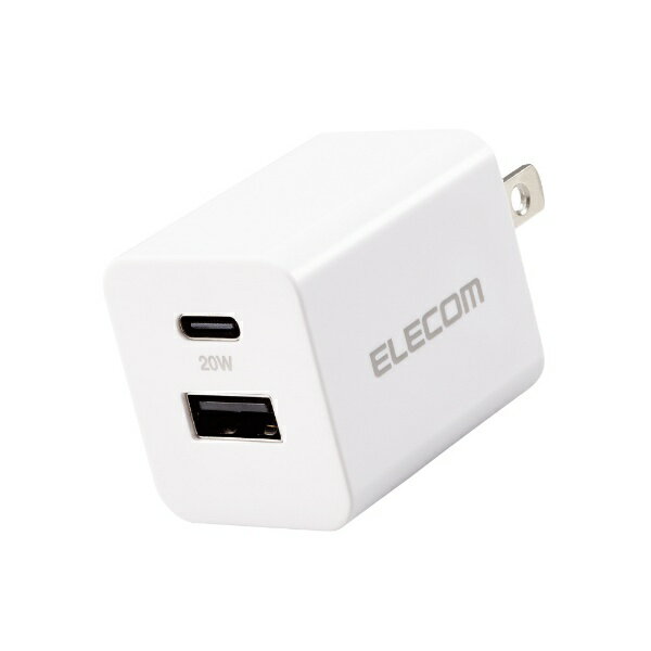 エレコム｜ELECOM AC充電器/USB充電器/USB Power Delivery準拠/20W/スイングプラグ ホワイト MPA-ACCP36WH 