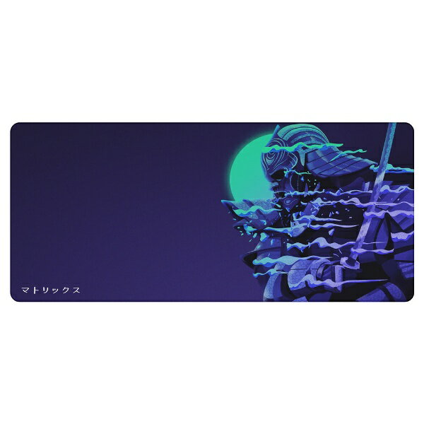 Matrix Keyboards｜マトリックスキーボード ゲーミングマウスパッド [889x431.8x3mm] Samurai XXLサイズ ティール/パープル mk-mp-samurai-teal-xxl