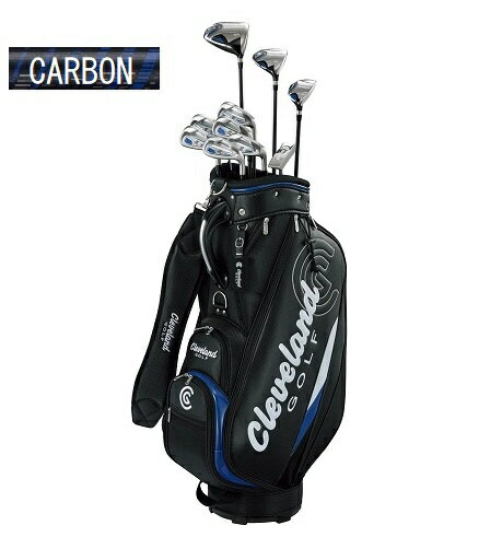 クリーブランド｜Cleveland GOLF メンズ クラブセット Cleveland Golf PACKAGE SET(W＃1 W＃5 HB＃5 I＃6 9 PW SW PT＆キャディバッグ) 硬さ(Flex)：R