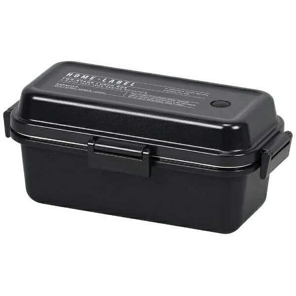 パール金属｜PEARL METAL ホームレーベル2 ランチボックスL 長方形 ブラック D-6721 [食洗機非対応/蓋..