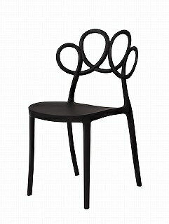 東谷｜AZUMAYA パルネチェア PC-974(W50.5×D54×H83.5×SH44.5cm) ブラック【キャンセル・返品不可】