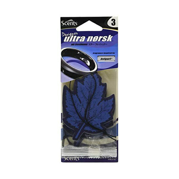 Holts｜ホルツ 車用 芳香剤 SCENTS センツ ウルトラノスク ブルガリ 3枚入 吊り下げ型 NOR86-3P-80J