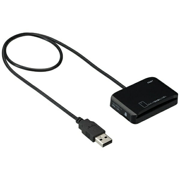 ナカバヤシ｜Nakabayashi 接触型ICカードリーダーライター USB-A接続 micoroSDカードリーダー搭載(Mac/Windows11対応) ブラック CRW-ICMSD77BK マイナンバーカード対応