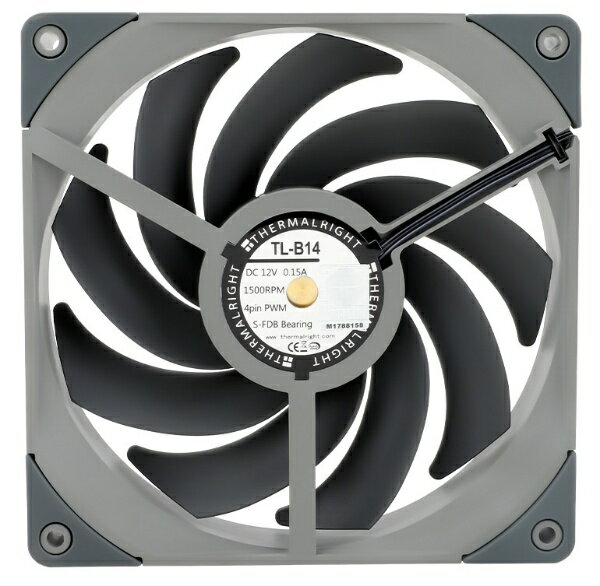 THERMALRIGHT｜サーマルライト ケースファン [140mm /1500RPM] グレー TL-B14 - Image 2