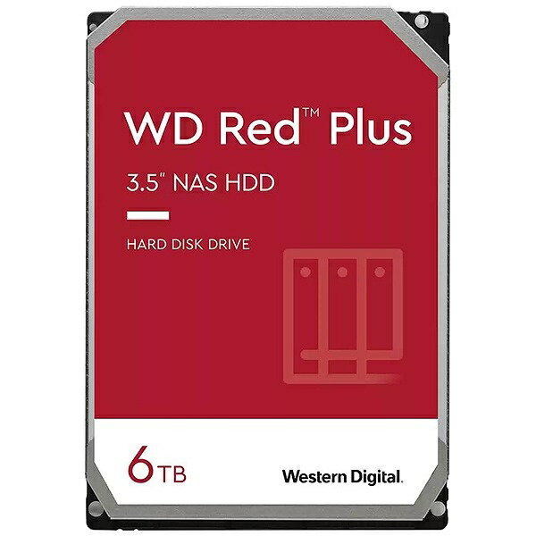 WESTERN DIGITAL｜ウェスタン デジタル WD60EFPX 内蔵HDD SATA接続 WD Red Plus(NAS)256MB 