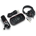 FOCUSRITE|フォーカスライト ポッドキャストインターフェース スタジオセット(マイク、ヘッドフォン、マイクケーブル) Vocaster Two Stud...