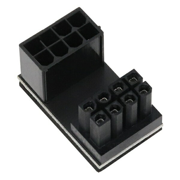 ainex｜アイネックス PCI Express用電源変換アダプタ C字型 8ピン上ラッチ用 ブラック PX-PCIE8COA