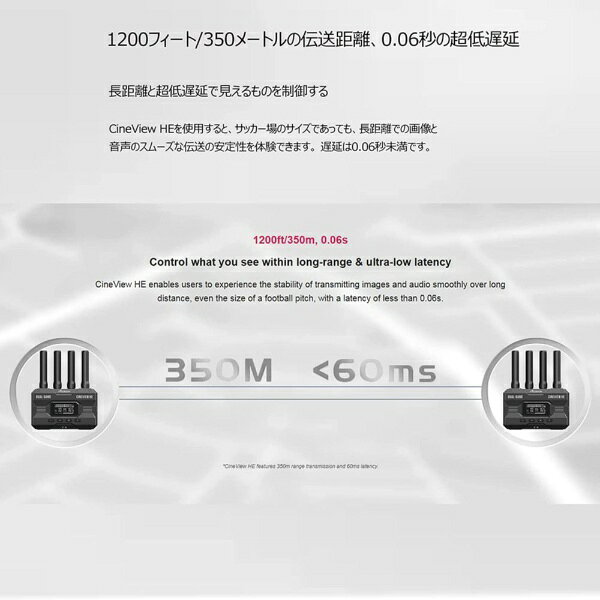 Accsoon｜アクスーン 高品質映像&音声ワイヤレス伝送システム CineView HE Accsoon...