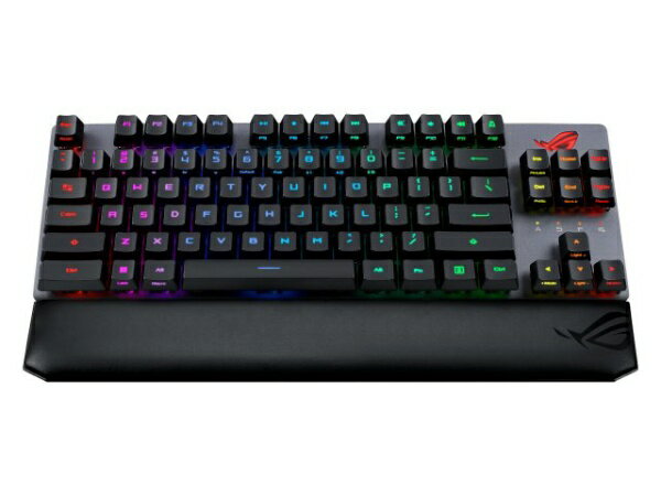 ASUS｜エイスース ゲーミングキーボード＋リストレスト ROG Strix Scope RX TKL Wireless Deluxe(赤軸 英語配列) STRIX/SCOPE/RX/TKL/WL/RD/DLX 有線 ワイヤレス /Bluetooth USB