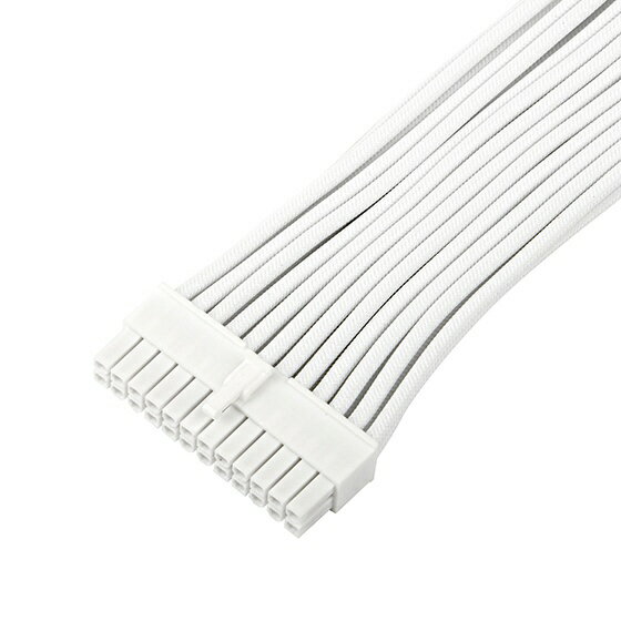SilverStone｜シルバーストーン PSU延長ケーブル 300mm PP07E (ATX 24pin) ホワイト SST-PP07E-MBW-V2 - Image 2
