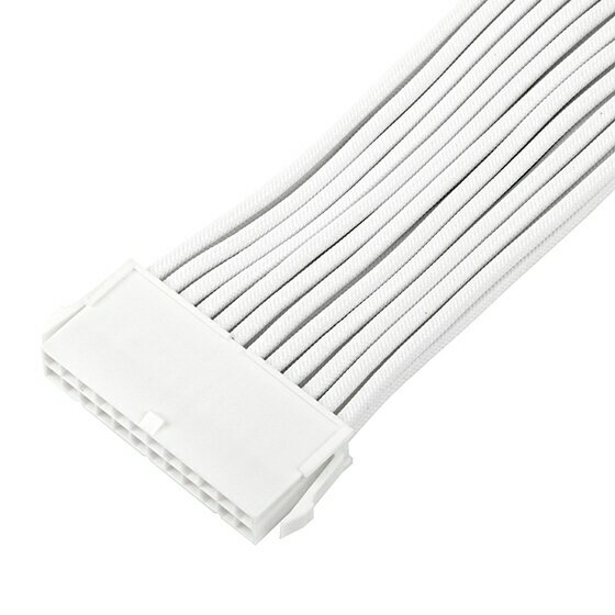 SilverStone｜シルバーストーン PSU延長ケーブル 300mm PP07E (ATX 24pin) ホワイト SST-PP07E-MBW-V2 - Image 3