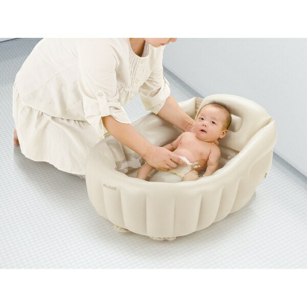 リッチェル｜Richell ふかふか ベビーバスK ベージュ