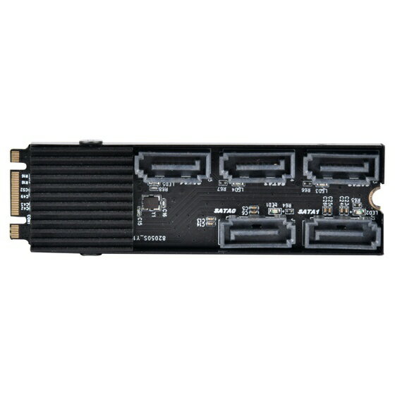 SilverStone｜シルバーストーン インターフェースカード 内部 SATAx5 [M.2 PCIe] ECS07 SST-ECS07 - Image 3