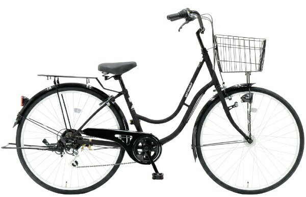 【エントリーで2倍pt(5/20まで)】 丸石サイクル｜Maruishi Cycle 自転車 スカイホリデー マットブラック FHP266Z-SK 外装6段 /26インチ 【キャンセル 返品不可】 【代金引換配送不可】