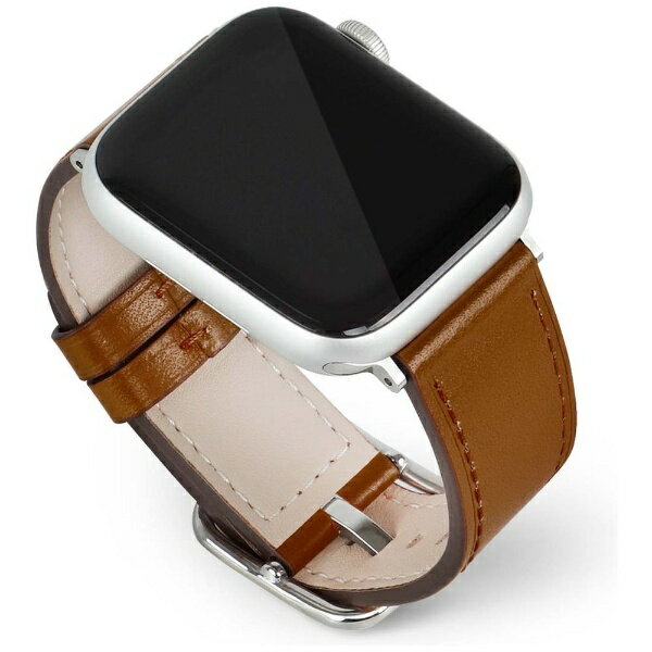 ROA|ロア スクエアバックル本革バンド for Apple Watch 49/45/44/42mm EGARDEN(エガーデン) ブラウン EG24859AWBR